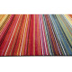 Tapis rayé multicolore design pour salon Sheffield