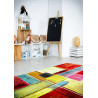 Tapis multicolore abstrait polypropylène design Campden