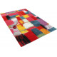 Tapis design abstrait à courtes mèches multicolore Clovelly