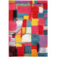 Tapis design abstrait à courtes mèches multicolore Clovelly