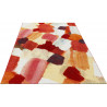 Tapis abstrait à courtes mèches multicolore design Bradford