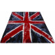 Tapis drapeau anglais design rectangle pour salon Flag