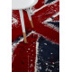 Tapis drapeau anglais design rectangle pour salon Flag