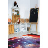 Tapis multicolore pour ado à courtes mèches Space A