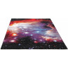 Tapis multicolore pour ado à courtes mèches Space A