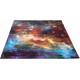 Tapis multicolore pour ado à courtes mèches Space B