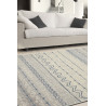 Tapis moderne ivoire pour salon rectangle Douvres