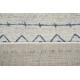Tapis moderne ivoire pour salon rectangle Douvres