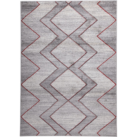 Tapis gris de salon rectangle design Windsor