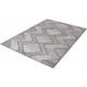 Tapis gris de salon rectangle design Windsor