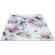 Tapis floral blanc polypropylène rectangle contemporain Wolves