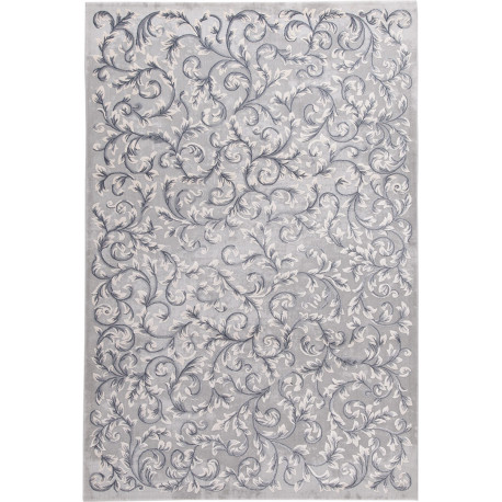 Tapis contemporain gris floral intérieur rectangle Cork