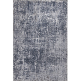 Tapis de salon gris vintage rectangle rayé Galway