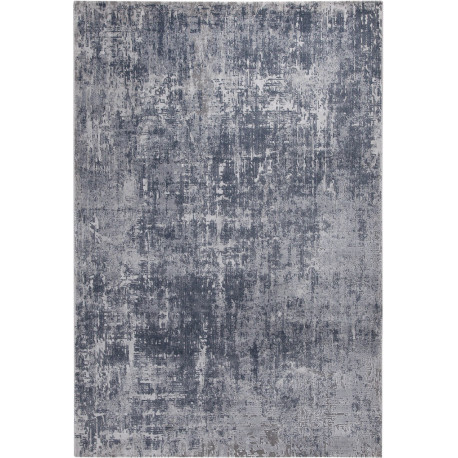 Tapis de salon gris vintage rectangle rayé Galway