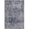 Tapis de salon gris vintage rectangle rayé Galway