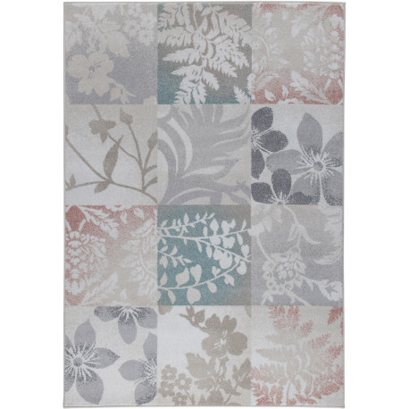 Tapis blanc floral intérieur contemporain rectangle Kilkenny