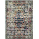 Tapis rayé pour salon multicolore vintage rectangle Kinsale