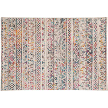 Tapis de salon berbère coloré rectangle ethnique Louth