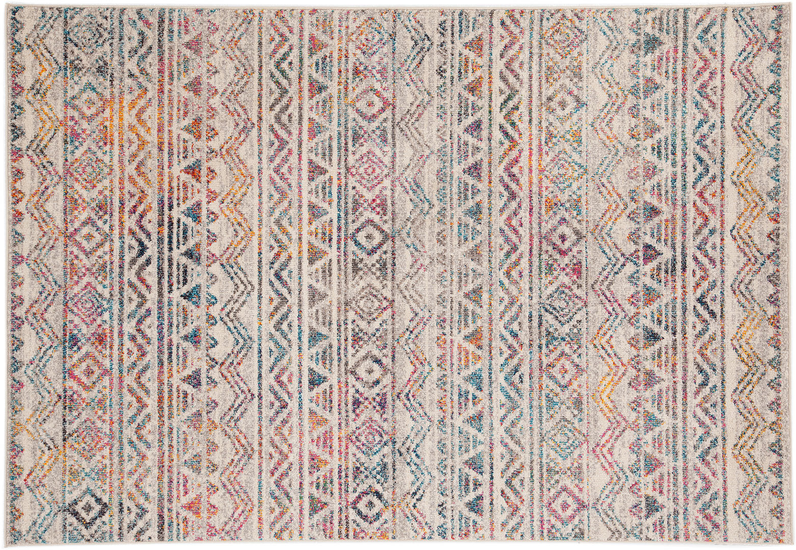 Tapis de salon berbère coloré rectangle ethnique Louth