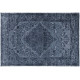 Tapis vintage plat pour salon rayé rectangle Clonmel