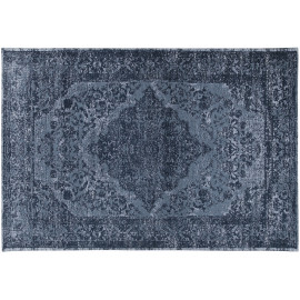 Tapis vintage plat pour salon rayé rectangle Clonmel