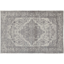 Tapis vintage plat pour salon rayé rectangle Clonmel