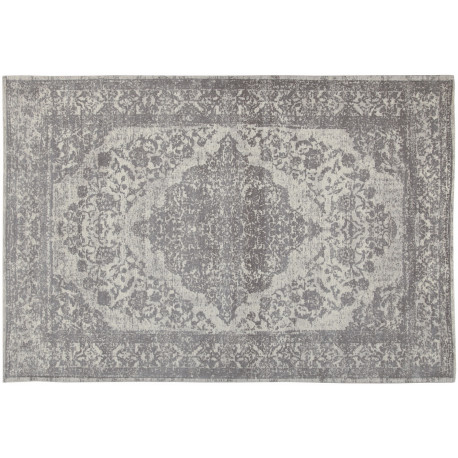 Tapis vintage plat pour salon rayé rectangle Clonmel