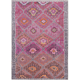 Tapis berbère multicolore ethnique pour salon Mallow