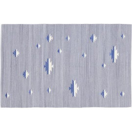 Tapis gris lavable en machine moderne plat Aberdeen