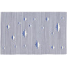 Tapis gris lavable en machine moderne plat Aberdeen