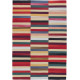 Tapis moderne plat lavable en machine multicolore Stirling