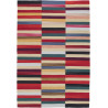 Tapis moderne plat lavable en machine multicolore Stirling