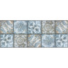 Tapis bleu carreaux de ciment design pour cuisine Falkirk