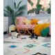 Tapis avec franges ethnique mini Kaarol Lorena Canals