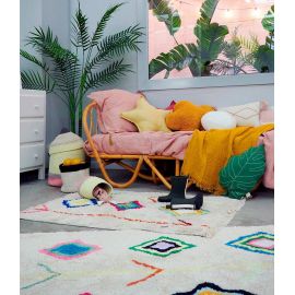 Tapis avec franges ethnique mini Kaarol Lorena Canals