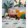 Tapis avec franges ethnique mini Kaarol Lorena Canals