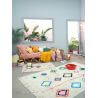 Tapis avec franges ethnique mini Kaarol Lorena Canals