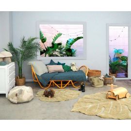 Tapis feuille pour salon mini Monstera Lorena Canals