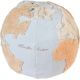 Pouf lavable en machine bleu enfant World Map Lorena Canals