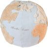 Pouf lavable en machine bleu enfant World Map Lorena Canals