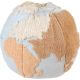 Pouf lavable en machine bleu enfant World Map Lorena Canals