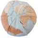 Pouf lavable en machine bleu enfant World Map Lorena Canals