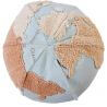 Pouf lavable en machine bleu enfant World Map Lorena Canals