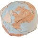 Pouf lavable en machine bleu enfant World Map Lorena Canals