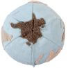 Pouf lavable en machine bleu enfant World Map Lorena Canals