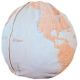 Pouf lavable en machine bleu enfant World Map Lorena Canals