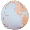 Pouf lavable en machine bleu enfant World Map Lorena Canals