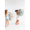 Pouf lavable en machine bleu enfant World Map Lorena Canals