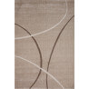 Tapis design pp frisée beige Velvet