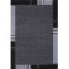 Tapis contemporain en polypropylène gris Wood